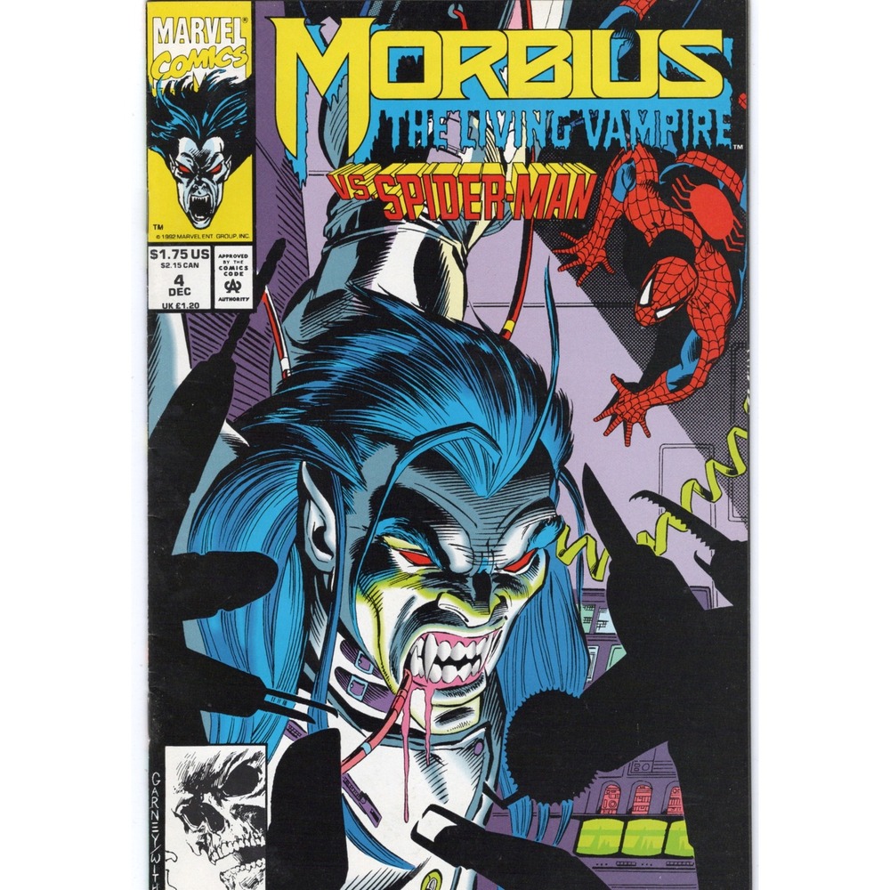 Morbius The Living Vampire 4 Marvel Comics 1992 vs Spider-Man VF Modern Age
